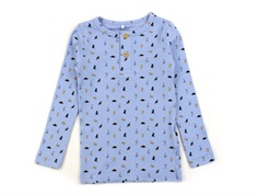 Name It chambray blue dino blouse